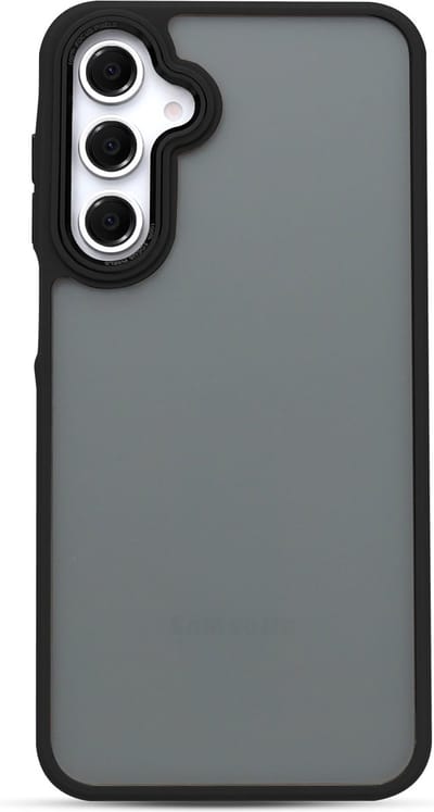 Casemania Hoesje Geschikt voor Samsung Galaxy A16 - Zwart - Frame Back Cover