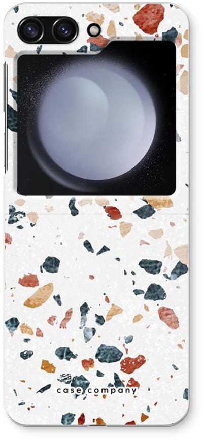 Case Company® - Hoesje geschikt voor Samsung Galaxy Z Flip5 hoesje - Terrazzo N°4 - Soft Cover Telefoonhoesje - Bescherming aan alle Kanten en Schermrand