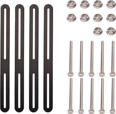 Bevestigingsset voor brievenbussen - 4 stuks - 280 x 24 mm - Duurzaam en Veelzijdig