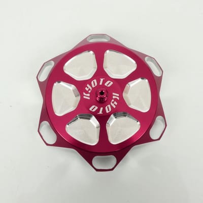 Bouchon de réservoir Kyoto pour moto Honda 450 CRF aluminium anodisé rouge Neuf