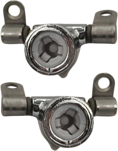 Toiletbril scharnieren - WC bril bevestiging - Toilet reparatie - Eenvoudig afneembaar - 2 stuks - Zilver