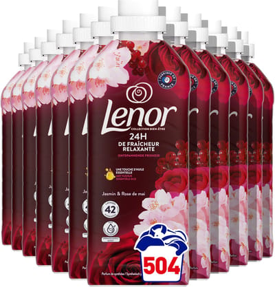 Lenor Wasverzachter Jasmijn & Rose de Mai - 12 x 42 Wasbeurten