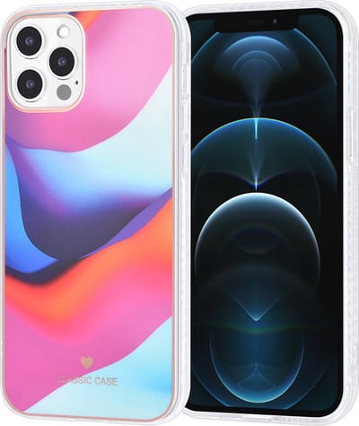 UNIQ Classic Case iPhone 12 - 12 Pro TPU Backcover hoesje - Curved Colors