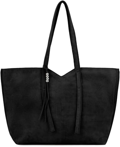 FREDsBRUDER Leren All About Beads Shopper Black Zwart