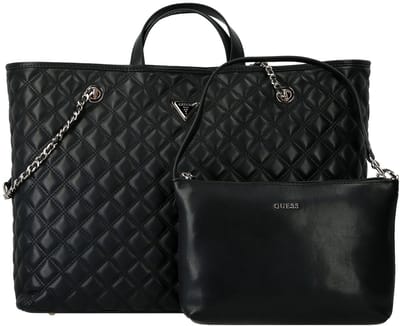 GUESS shopper Giully II 2 in 1 Tote Black zwart