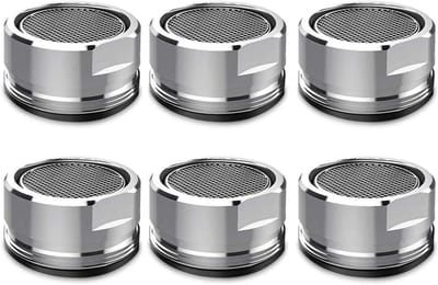 Allecta - Water Saver Uitloop Filter Mesh Tap Hoofd Kraan Beluchter Vervangende Onderdelen - Keuken Badkamer Douche - Zilver.