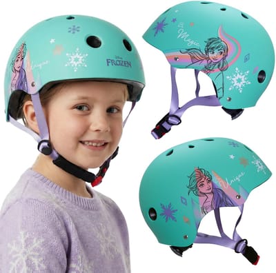 DISNEY Frozen Elsa Veilige fietshelm voor meisjes, verstelbaar 52-56 cm