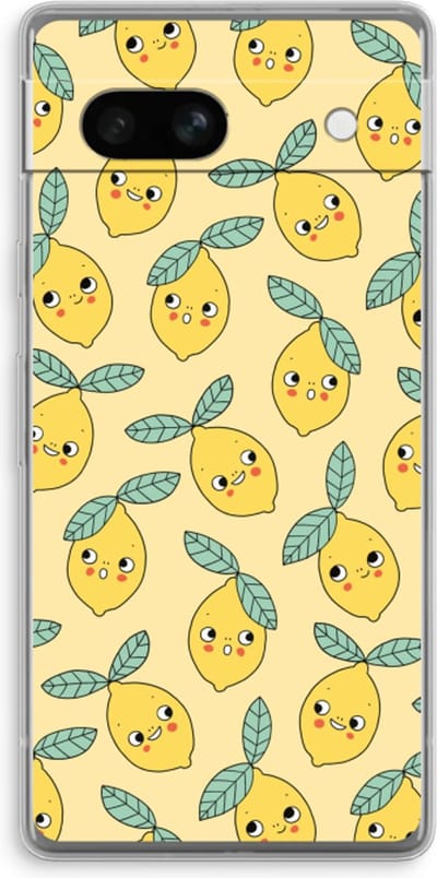 Case Company® - Hoesje geschikt voor Google Pixel 7A hoesje - Citroenen - Soft Cover Telefoonhoesje - Bescherming aan alle Kanten en Schermrand