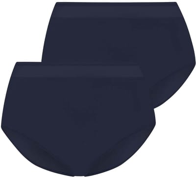 RJ Bodywear RJ dames Allure dames maxi slip (2-pack) - donkerblauw