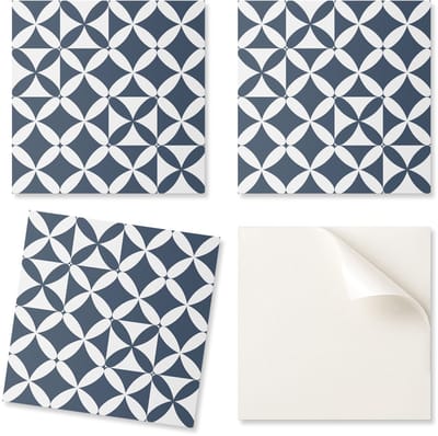 Zelfklevende vinyl wandtegels voor binnen met geometrisch bloemenpatroon, 20x20x20 cm