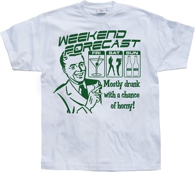 Hybris De weersvoorspelling voor het weekend White