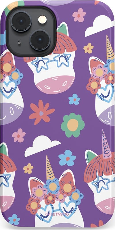 Casetastic Hoesje Geschikt voor Apple iPhone 14 Magsafe - Stijlvolle Beschermende Duo-layer Case - Eenhoorn Magie