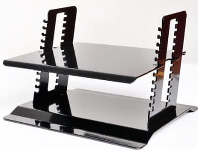 Ergonomique - ErgoStairs - Laptop Verhoger - Laptophouder - Laptop Standaard - Instelbaar - Staal - Grijs
