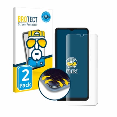 BROTECT - Screenprotector voor Samsung Galaxy A13 5G - Folie Beschermfolie transparant volledig dekking - 2 Stuks