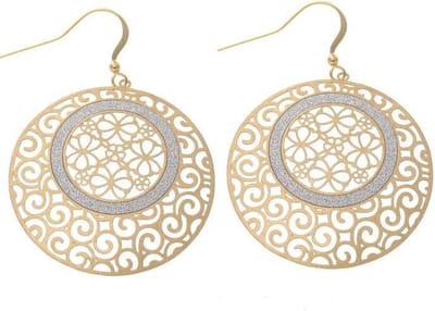 Behave - Oorhangers dames - Goudkleur filigraan - Bohemian chic