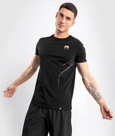 Venum Athletics T-shirt Zwart Goud - XXL