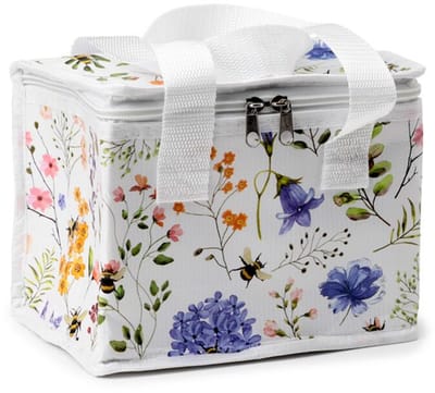 Koeltas lunch - bloemen en bijen - multi - 4 liter - RPET - koelboxen - picknick/strand - lunchtas