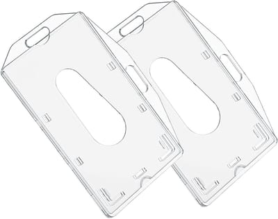 ID-kaarthoezen - Kaarthouders - Identificatie Tonen - Hard Plastic - 2 stuks - Transparant