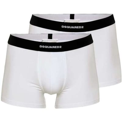 Slips Dsquared DCX200070 - TWIN 2PACK BRIEF-100 WHITE