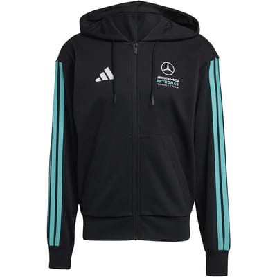 Adidas Performance Mercedes - Amg Petronas Formula 1 Team Dna Hoodie Met Lange Ritssluiting - Heren - Zwart