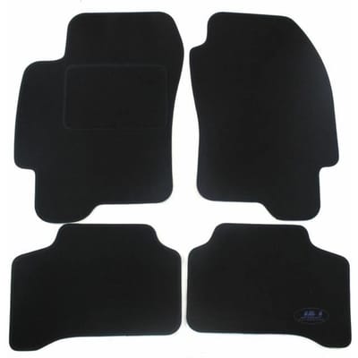 Tapis De Sol Noir Velours - J&amp;J AUTOMOTIVE - Jaguar X Type 2001-2009 - Sur Mesure - Antidérapant - Imperméable
