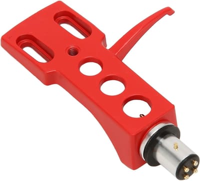 Phono Headshell Mount Universele LP Phono Cartridge Vervangende Fonograaf Kophouder Naaldhouder Cartridge Accessoires (Rood)