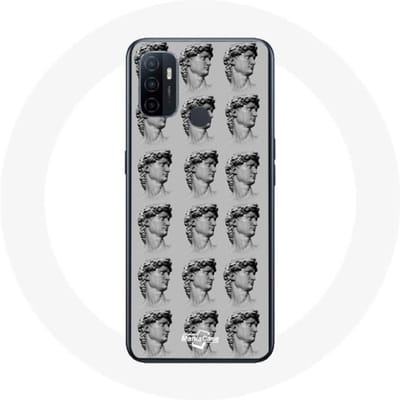 Coque - Oppo - A53 - Souple - Statue - Gris gris