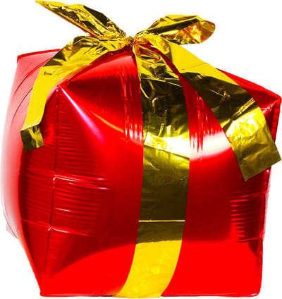 Kerstdecoratie Voor Binnen Kerst Cadeau Folie Ballon Kerstboom Decoratie 3D Ballon Kerstmis Rood 40Cm - 1 Stuk