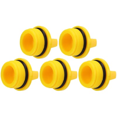 5 pièces Bouchon de remplissage d'huile moteur ABS Bouchons de remplissage d'huile Couvercles 6G8‑15363‑00 Remplacement pour moteur hors-bord 4 temps yellow