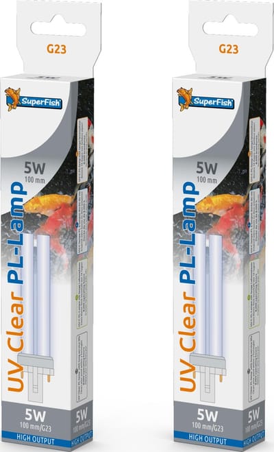 Superfish UV PL 5 Watt vervangingslamp 2 stuks