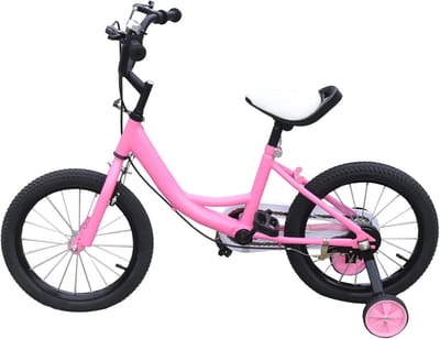 16 Inch Kinderfiets met Zijwieltjes voor Jongens en Meisjes (5-8 Jaar)
