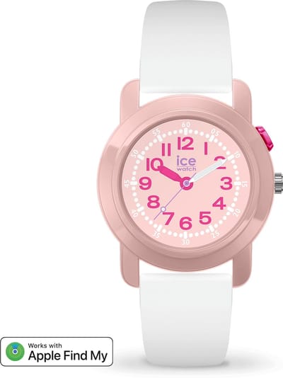 Ice Watch ICE find - White - Pink 024914 Horloge - Siliconen - Wit - Ø 34 mm