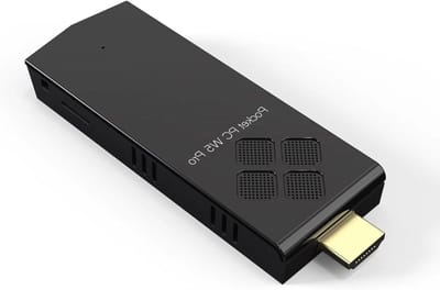 Mini PC Stick - Computer Stick TV - Kantoor Werk - Quad Core Processor - 128GB Opslag - Zwart