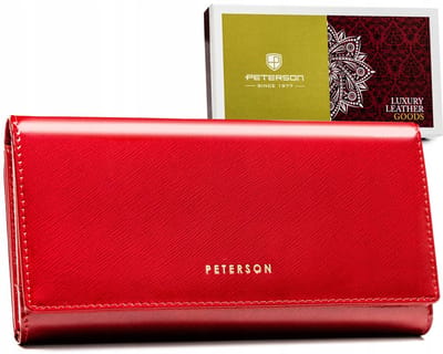 Peterson - Elegante Leren Damesportemonnee - Druksluiting - RFID Blocking