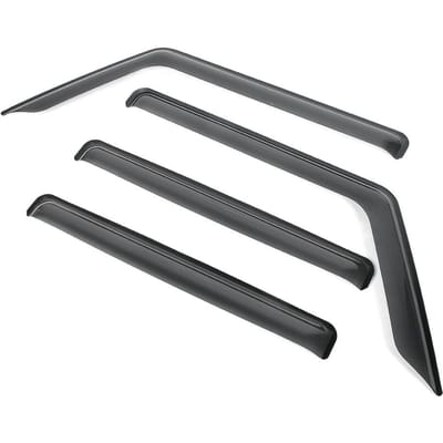 Déflecteurs de Vitre de Voiture Pare-Soleil Pluie Convient pour Jeep Wrangler JL 2018+ 4D gray