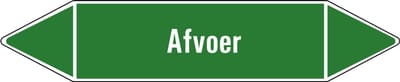 Afvoer leidingmarkering op vel 179 x 37 mm - 5 per vel