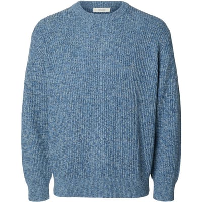 Trui Selected Noos Tilum Knit - Blue Horizon