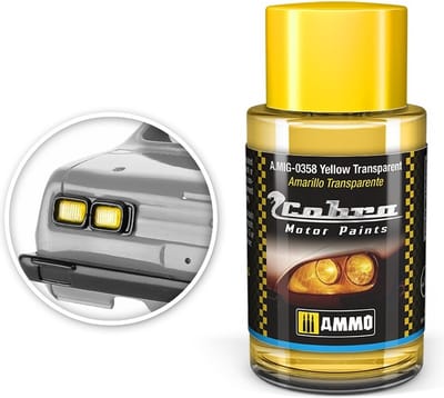 AMMO by Mig Jimenez Hobbyverf Acrylverf - MIG 0358 Cobra Motor Paints - Yellow Transparent - Matt - Acryl - 30ml Verf potje - 30 ml