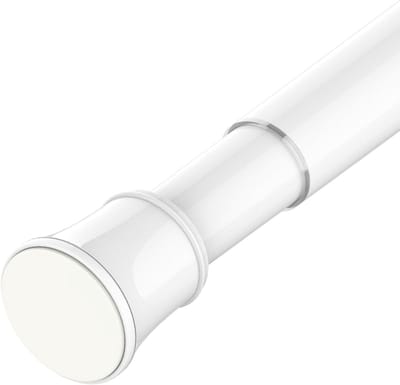 Uitschuifbare telescopische gordijnroede verstelbaar voor kledingkast - 1 stuk (110-200 cm wit) Gordijn trekstang