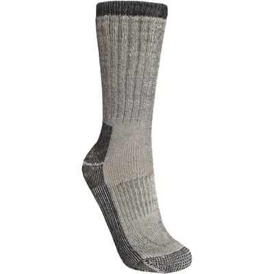 Trespass Herenwandelaar Merino Wollen Wandelschoenen Sokken (1 Paar) (Grijze Mergel)