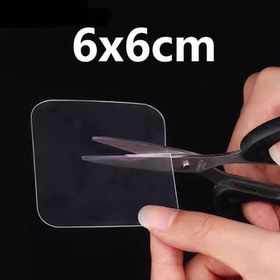 Supersterke Dubbelzijdige Zelfklevende Nano Tape Transparante Muurstickers Waterdicht Huishoudelijke Producten Lijmen Geen Sporen 100 stuks 10pcs&0.8mm black