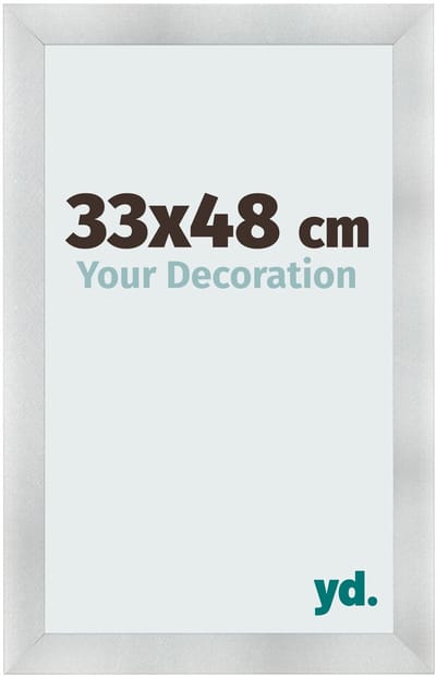 Your Decoration - Fotolijst 33x48 cm - MDF - Aluminium Geborsteld - Pisa