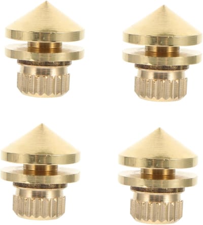 Luidspreker Spikes - Koperen Pads - Geluid Verbeteren - Schokabsorberend Ontwerp - 2.1 cm - Goud