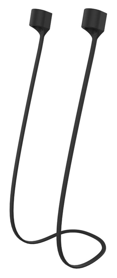 Magnetisch Oordopjes Koord - Ideaal voor Hardlopen of andere sport - Siliconen Strap voor Draadloze Oortjes - Geschikt voor AirPods 1, 2, 3, 4 & AirPods Pro 1 / Pro 2 / Pro 3 - Zwart