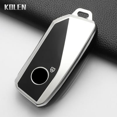 Luxe Auto Afstandsbediening Sleutelhoes Cover Voor Bmw 1 5 7 Serie X1 X3 X5 X6 X7 Xm Ix U06 G09 G70 G80 G81 I5 Ix3 Ix1 Beschermde Sleutelhanger Fob gray