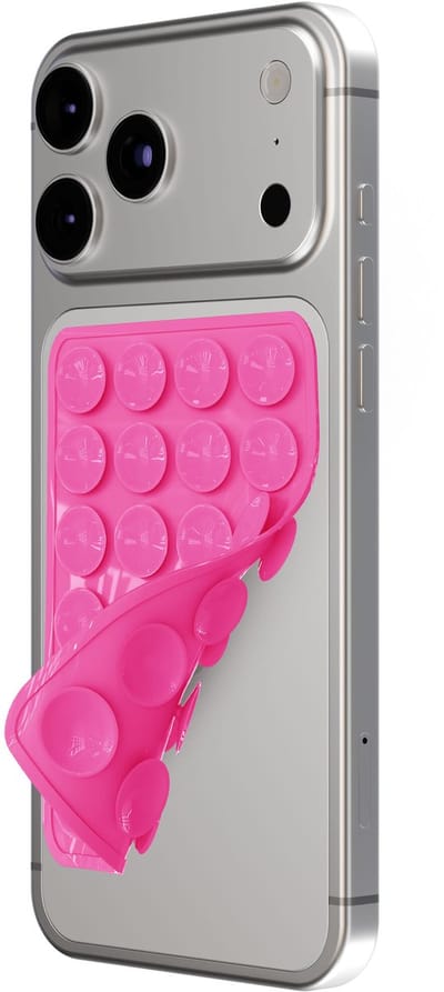 Casimoda® - Zuignap voor Telefoon - Universele telefoon patch - Roze - Zuignap Hoesje - Plakt Op Alle Gladde Oppervlaktes