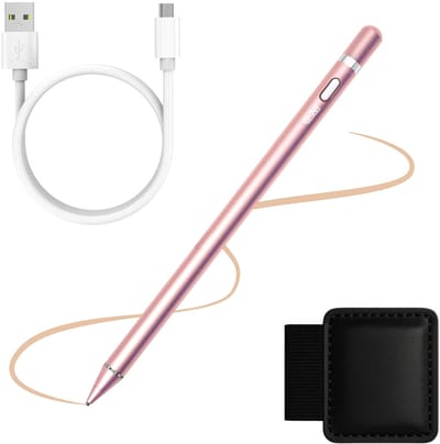 ADEL Stylus Pen met Perfecte Precisie voor Tablet & Smartphone – Oplaadbare Touchscreen Pen Incl. Stylushouder – Voor Alle Merken (o.a. iPad, Samsung)