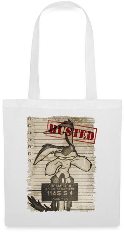 Looney Tunes Wile E. Coyote Busted Tas Van Stof Schoudertas