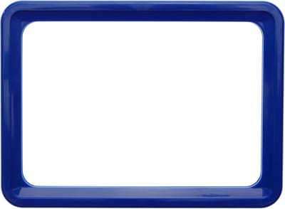 PrimeMatik - Frame voor borden en posters A6 150x110mm blauw voor bewegwijzering