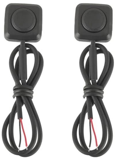 Momentane Drukknopschakelaar ON/OFF voor 12V-24V - Mini Drukknop voor Oppervlaktemontage - 2 Stuks